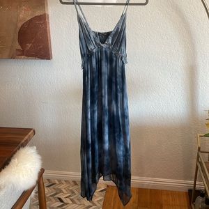Gypsy indigo tie dye dress, global collection